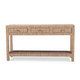 Kagu Console Table w/ Rattan - Solid Timber Mid-Century Modern style Living Room furniture