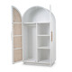 Vannes Wardrobe w/ Rattan Door - Solid Timber Mid-Century Modern style Bedroom furniture