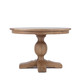 Lisbon Round Dining Table 120cm - Natural Oak - Hand made Dining Room furniture
