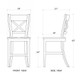 Somerset Crossback Counter Stool - True White / Light Distressed - Solid Timber French Provincial style Kitchen furniture
