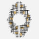 Reflection Metal Grid Wall Decor - S/2 Contemporary style Wall Art Decor