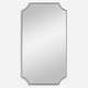 Lennox Black Scalloped Corner Mirror Traditional style Wall Mirror Decor