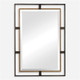 Carrizo Gold & Bronze Rectangle Mirror Mid-Century Modern style Wall Mirror Decor