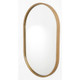 Varina Minimalist Gold Oval Mirror - Sale on Mid-Century Modern style Wall Mirrors