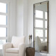 Carrizo Tall Bronze & Gold Mirror - Size: 208H x 81W x 3D (cm) - Mid-Century Modern style