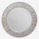 Repose Whitewash Round Mirror Contemporary style Wall Mirror Decor