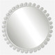 Cyra White Round Mirror Contemporary style Wall Mirror Decor