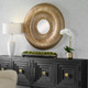 Bauble Round Gold Mirror - Size: 107H x 107W x 10D (cm) - Mid-Century Modern style