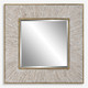 Wharton Whitewashed Square Mirror Mid-Century style  Decor