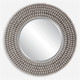 Portside Round Gray Mirror Coastal style Wall Mirror Decor Portside Round Gray Mirror Coastal style Wall Mirror Decor