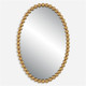 Serna Gold Oval Mirror Contemporary style Wall Mirror Decor