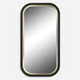 Nevaeh Curved Rectangle Mirror Contemporary style Wall Mirror Decor Nevaeh Curved Rectangle Mirror Contemporary style Wall Mirror Decor