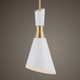 Eames 1 Light Modern Mini Pendant - Size: 47H x 20W x 20D (cm) - Mid-Century Modern style