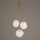 Geodesic 3 Light Pendant - Size: 91H x 34W x 31D (cm) - Mid-Century Modern style