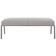 Jacobsen Modern Gray Bench Scandinavian style Accent Chair Decor