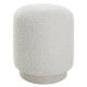 Avila White Ottoman Contemporary style Accent Chair Decor