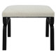 Diverge White Shearling Small Bench Contemporary style Bench Decor