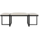 Triple Cloud Modern Upholstered Bench Contemporary style Accent Chair Decor