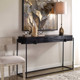 Telone Modern Black Console Table - Size: 85H x 140W x 37D (cm) - Mid-Century Modern style Telone Modern Black Console Table - Size: 85H x 140W x 37D (cm) - Mid-Century Modern style