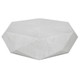 Volker White Coffee Table Geometric style Accent Table Decor