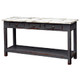Tinsmith Sofa Table - Slate / Tin Antique White - Size: 80H x 150W x 44D (cm) - Industrial style