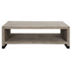 Bosk White Washed Coffee Table Mid-Century Modern style Accent Table Decor