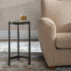 Eternity Iron & Glass Accent Table - Size: 57H x 31W x 31D (cm) - Contemporary style