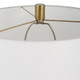 Adelia Ivory & Brass Table Lamp - Discount Mid-Century Modern style Table Lamps