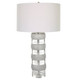 Band Together Crystal & Wood Table Lamp Organic style Table Lamp Decor