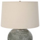 Lunia Gray Glass Table Lamp - Sale on Mid-Century Modern style Table Lamps