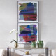 Vivacious Abstract Framed Prints - Set/2 - Size: 75H x 75W x 4D (cm) - Contemporary style