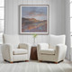 Dawn On The Hills Framed Print - Size: 123H x 123W x 5D (cm) - Contemporary style