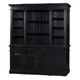 Roosevelt Estate Bookcase - Black Light Distressed - Solid Timber French Provincial style Living Room furniture