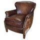 Barclay Leather Club Chair - Fontana/Dark Living Room Furniture - LM-002