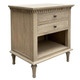 Marie Open Bedside Table Medium - Weathered Oak - Hamptons & French Provincial style