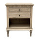 Marie Open Bedside Table Medium - Weathered Oak - Hamptons & French Provincial style