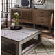 Finsbury Square Coffee Table - True White / Rattan White Wash - Hand made Mid-Century Modern style Living Room furniture