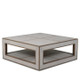 Finsbury Square Coffee Table - True White / Rattan White Wash - Sale on Mid-Century Modern style Living Room furniture