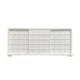 Strand Sliding Door Cabinet - True White - Solid Timber Mid-Century Modern style Dining Room furniture