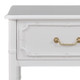 Chelsea End Table - True White - Solid Timber Oriental style Bedroom furniture