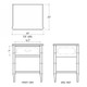 Chelsea End Table - True White - Melbourne, Sydney, Brisbane Oriental style Bedroom furniture