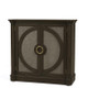 Pimlico 2 Door Sideboard - Black Wash / Rattan Black Wash - Solid Timber Art Deco style Dining Room furniture