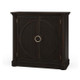 Pimlico 2 Door Sideboard - Black Wash / Rattan Black Wash - Size: 109H x 43W x 104D (cm) - Art Deco style