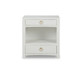 Mornington Open Shelf Linen Wrapped Bedside - Hand made Art Deco style Bedroom furniture