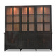 Madrone 12 Door Display Cabinet w/ Glass Shelves and LED Lights - Solid Timber Craftsman style Dining Room furniture