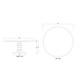 Milano Round Dining Table 180cm - Hand made Mediterranean style Dining Room furniture