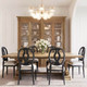Fiona Dining Chair w/ Upholstered Seat - Solid Timber Art Deco style Dining Room furniture