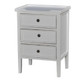 Eton 3 Drawer End Table - White Light Distressed  Eton 3 Drawer End Table - White Light Distressed
