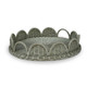 Newport Scalloped Round Rattan Tray - Solid Timber Coastal style  furniture