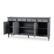 Kelly 4 Door 4 Drawer Buffet - Solid Timber Gustavian style Dining Room furniture